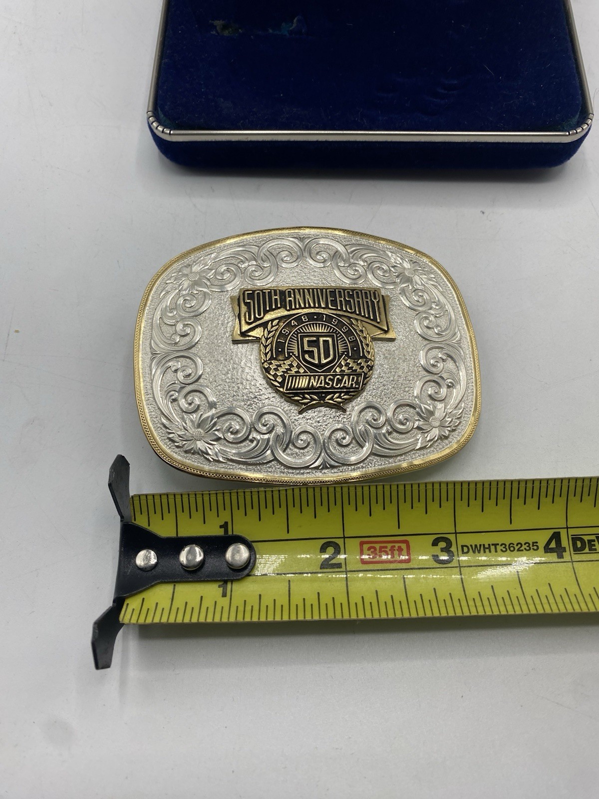 NASCAR 50th Anniversary Belt Buckle Montana Silversmiths