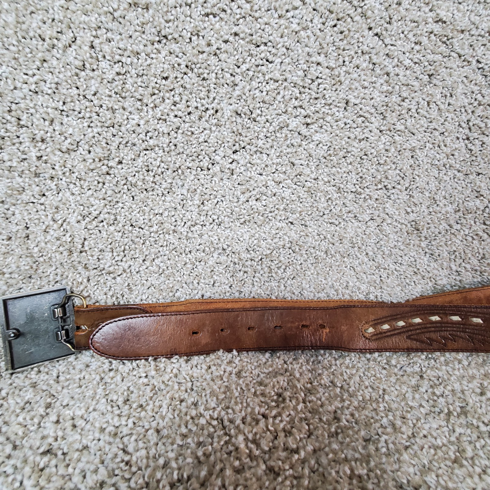 Jack Daniel&rsquo;s Old Time Old No. 7 Textan Belt Size 38 Brass Buckle