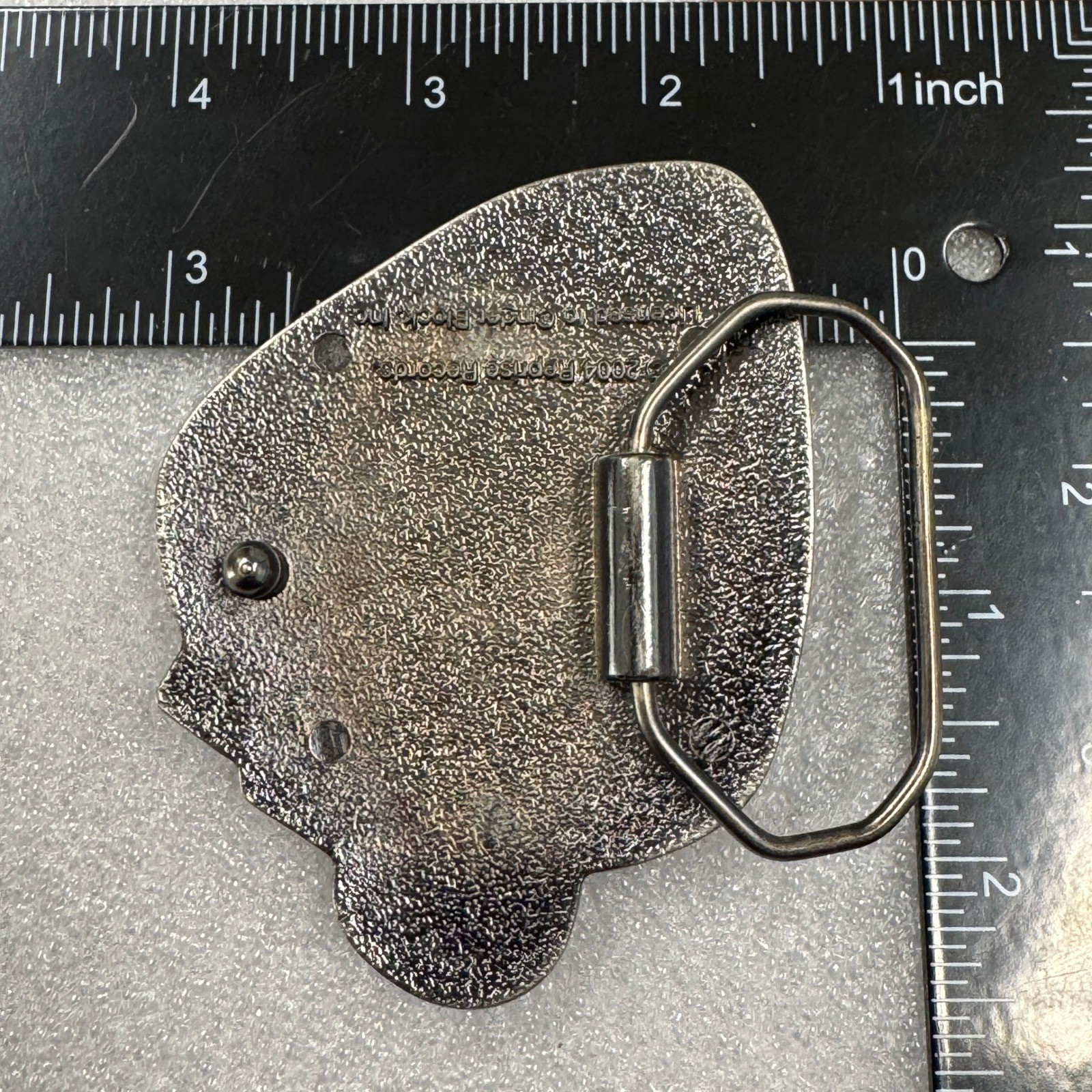 2004 Reprise Records Grenade Heart Belt Buckle Licensed Cinder Block Inc