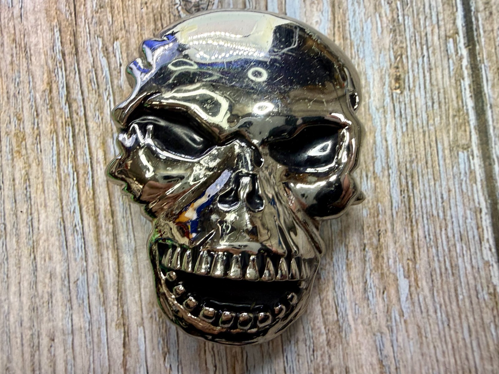 Creepy Skull Open Mouth Halloween 3D Gothic Punk Dimensional Belt Buckle