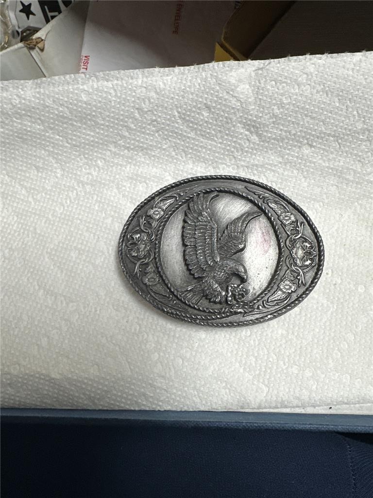 Vintage 1991 Siskiyou Landing Eagle Belt Buckle G-5