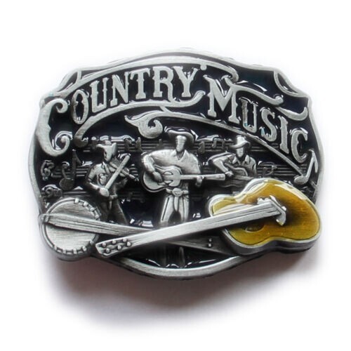 Country Music Belt Buckle Western Cowboy Native American (CMC-02)