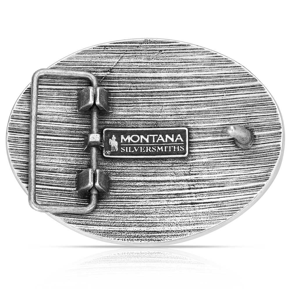 Montana Silversmiths Attitude Desert Moon Cactus Western Oval Belt Buckle