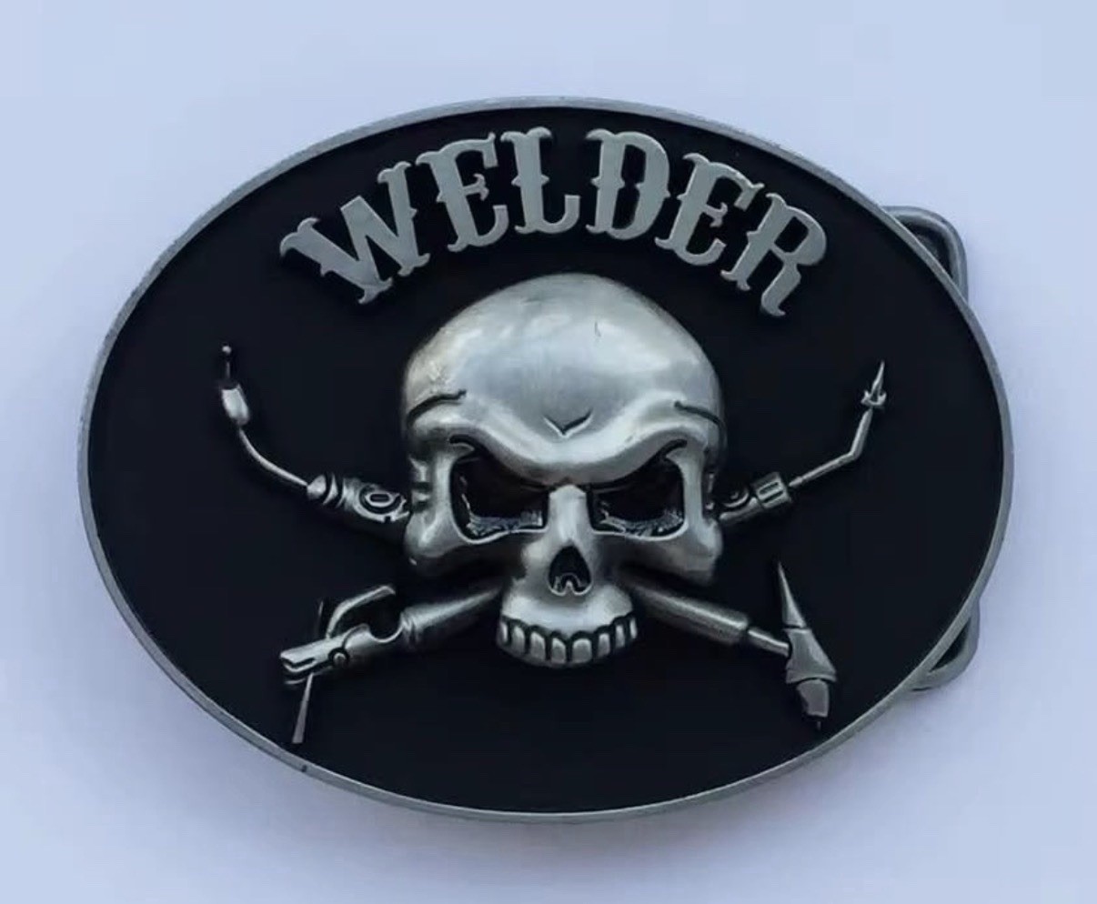 New Welder welding skull belt buckle perfect gift for him Father’s Day