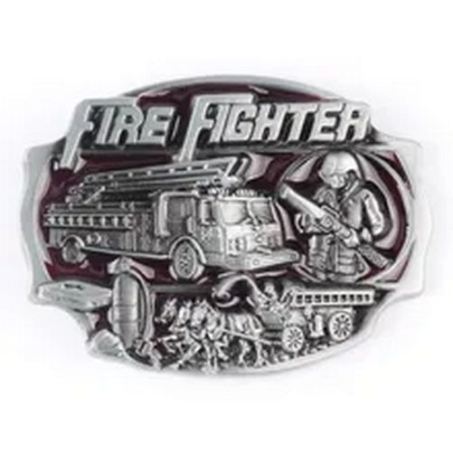 Firefighter Truck Buckle – Fire Trucks Men Buckles Brigade Belt DIY Accessories