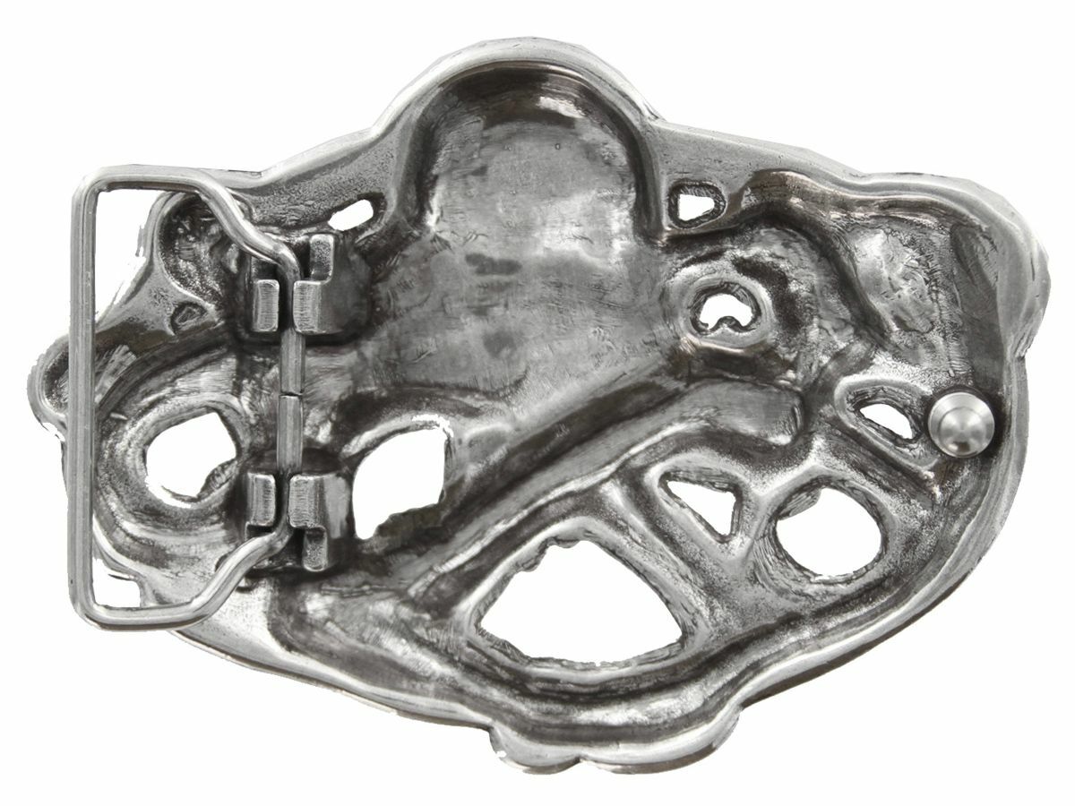 Unique 3D Antique Engraved Belt Buckle Octopus Boat Anchor Buckles fits 1-1/2&Prime;