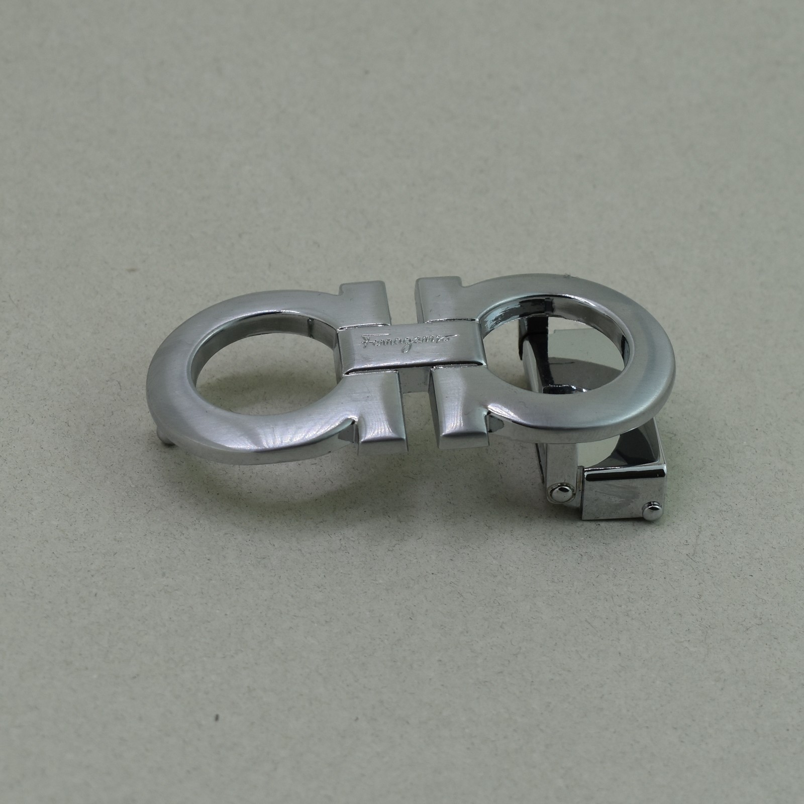 Salvatore Ferragamo Classic Alloy Belt Buckle Silver for34-35mm belt US shipping