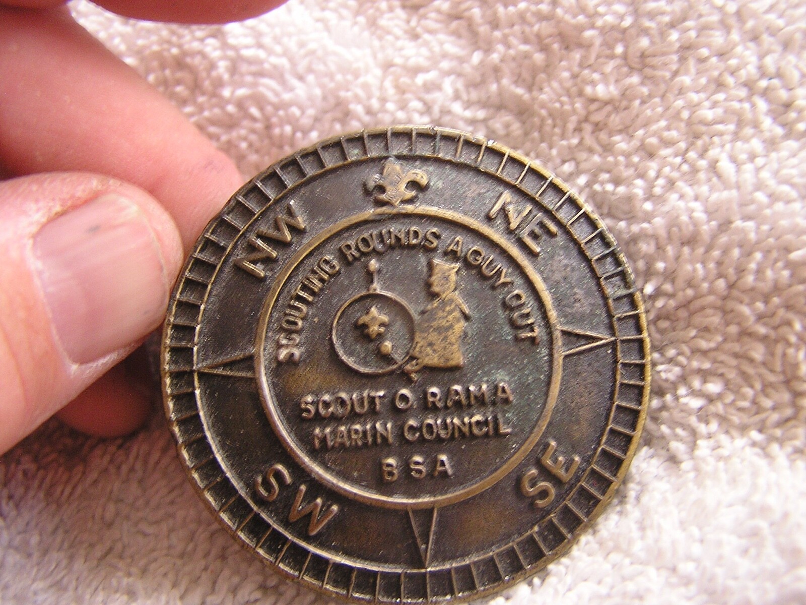 Vintage Belt Buckle BSA Boy Scouts America Scout O Rama Marin Council