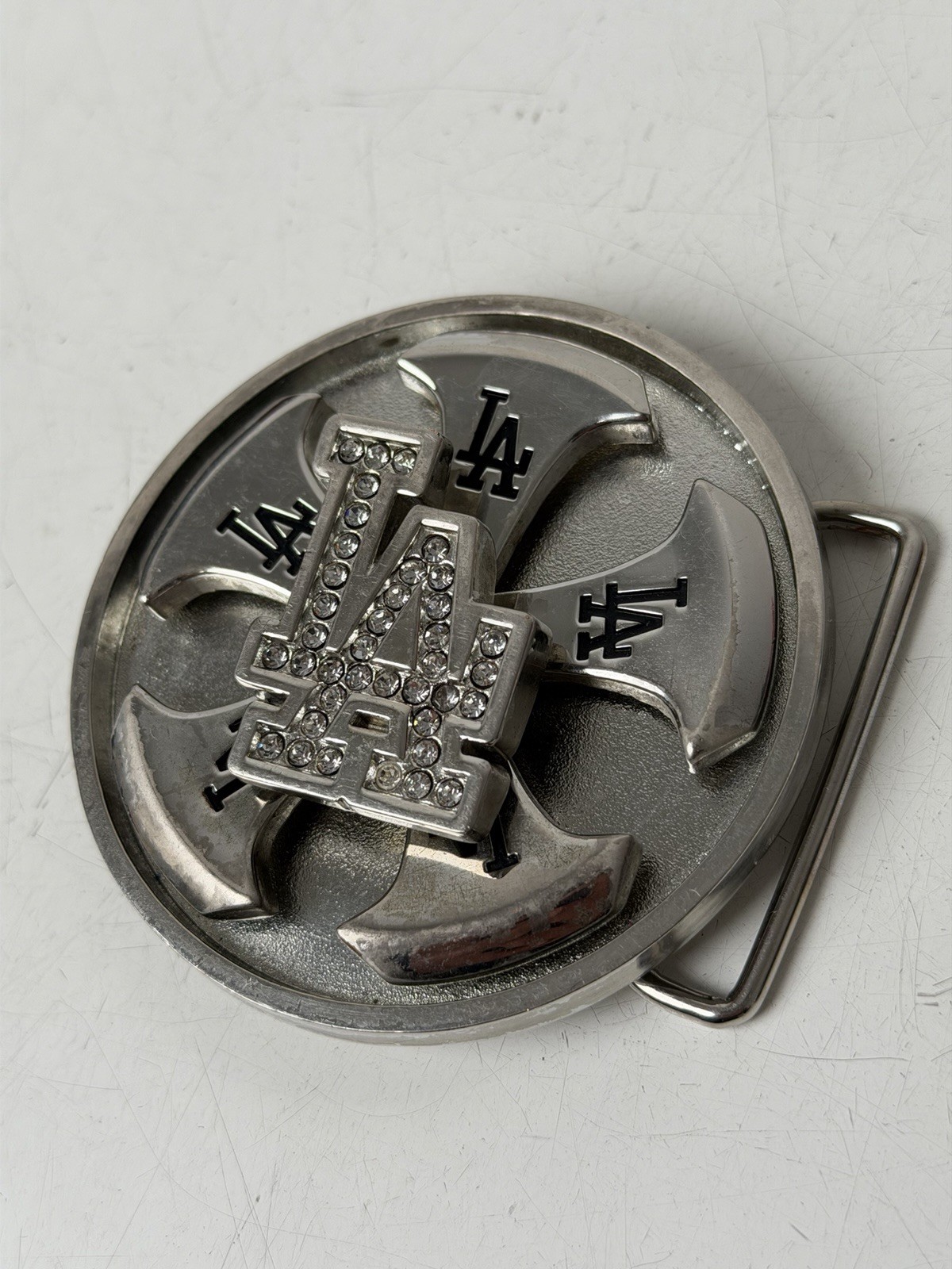 Spinners Belt Buckle LA Los Angeles Dodgers Spinning Me&rsquo;n Co/MLBP 2005
