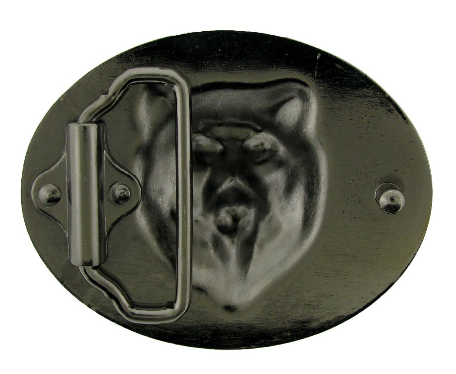 Howling Wolf Western Metal Belt Buckle Antiqued Finished Men Tattoo Gothic Style