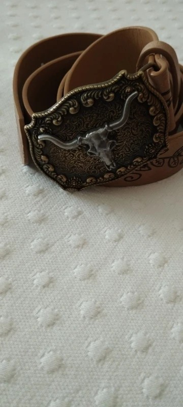 Vintage Western Cowboy Belt – Retro Buckle Printed Belt for Men & Women