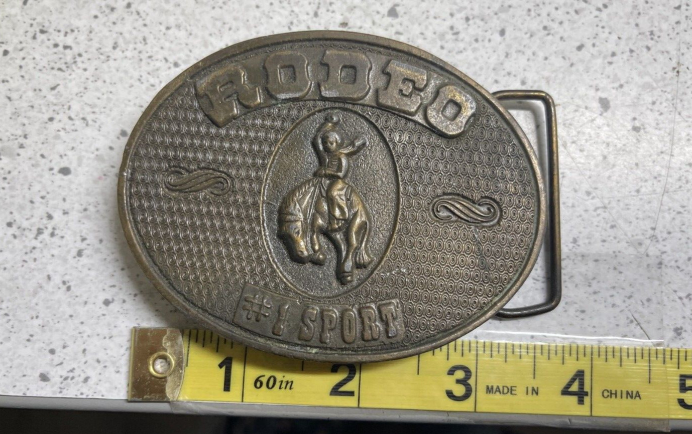 1976 Winchester Koleaco Vintage RODEO #1 SPORT Belt Buckle