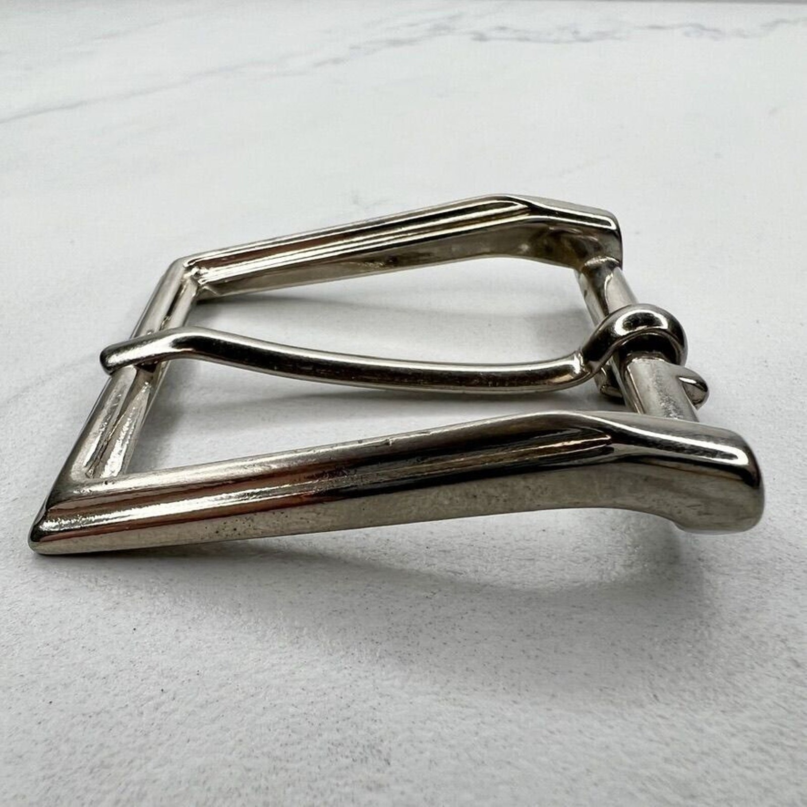 Silver Tone Simple Basic Belt Buckle