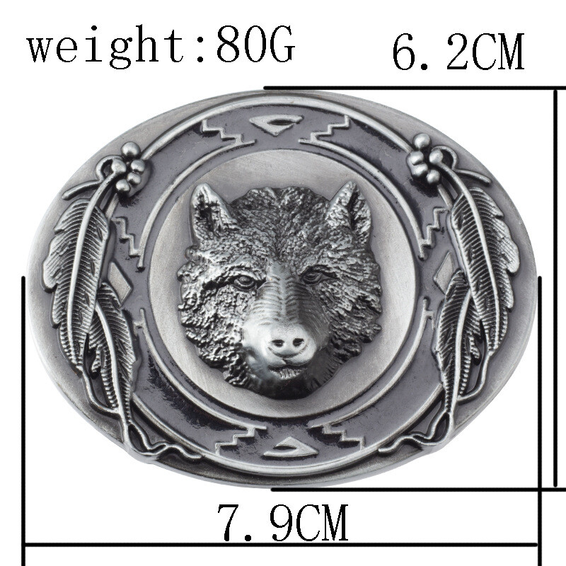 Bear Belt Buckle Western Cowboy Motorcycle Riding Belt Buckle