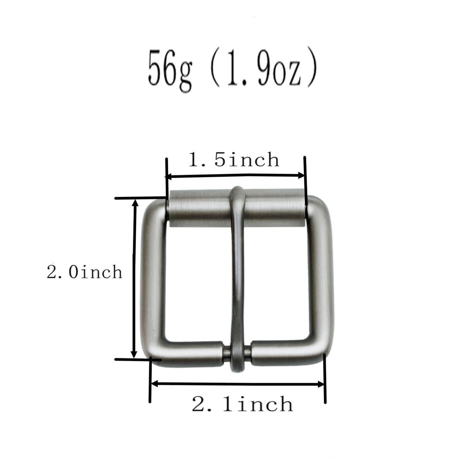 1.5&Prime;(38mm-40mm) Belt Buckle Replacement Buckle Heavy Duty Roller Single Pin B…