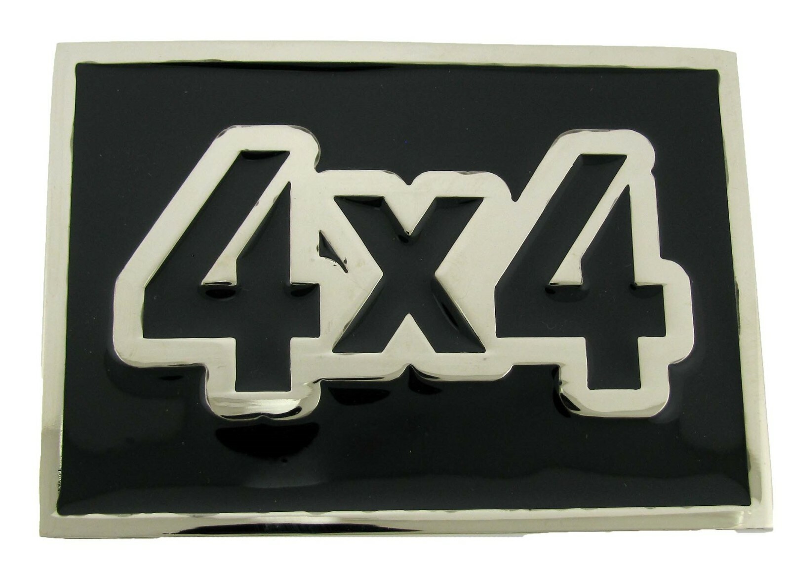 New 4X4 Car Sports Motor Vehicle Trailers Belt Buckle Silverhebilla del cinturón
