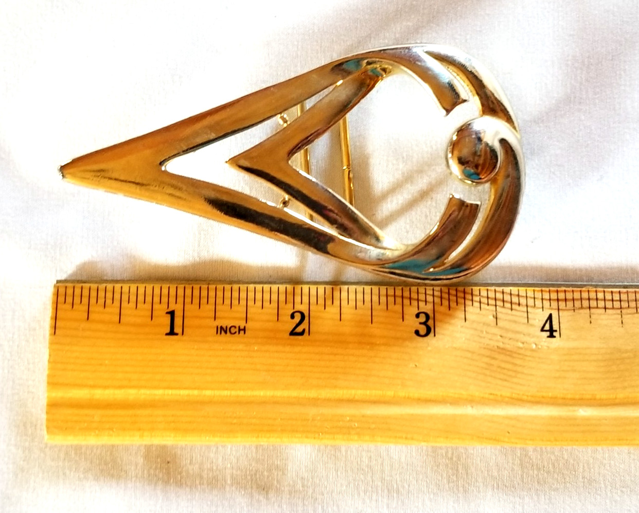 Arrow Fire Ball Cast Metal Punk Goth Rock Belt Buckle for 1.25&Prime; Belt VTG