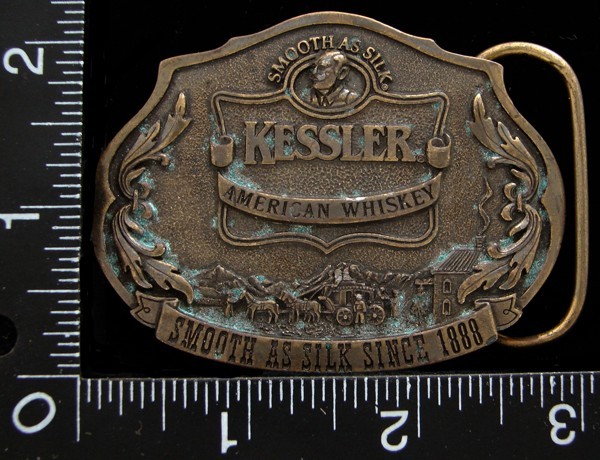 LK10131 VINTAGE SINCE 1888 ***KESSLER*** SMOOTH AS SILK AMERICAN BELT BUCKLE