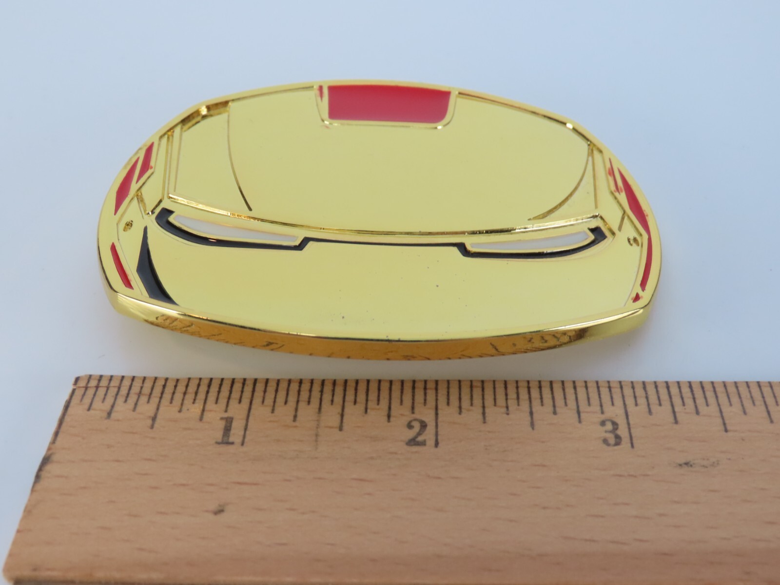 Iron Man Helmet Gold Tone Belt Buckle 2010 Marvel Comics