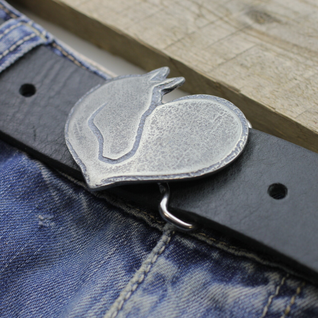 Heart with Horse Head Belt Buckle, Belt Buckle Leather Belt Antique Silver Rusic