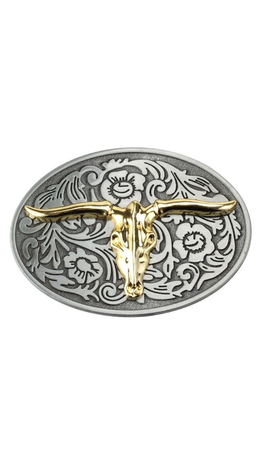 Longhorn Bull Belt Buckle for Men- Western Rodeo Texas Cowboy Large Belt Buckles