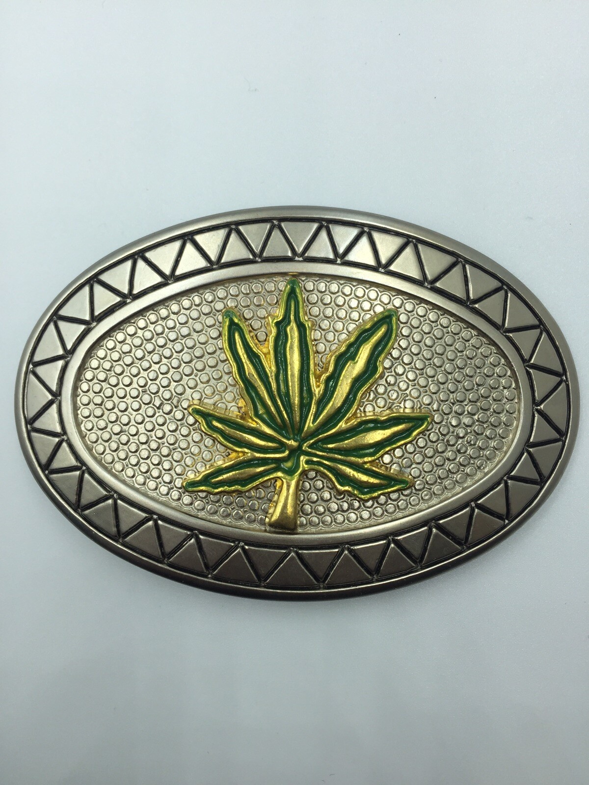 Marijuana Leaf Pot 420 Drugs Smoking Cannabis Metal Unisex Men’s Belt Buckle
