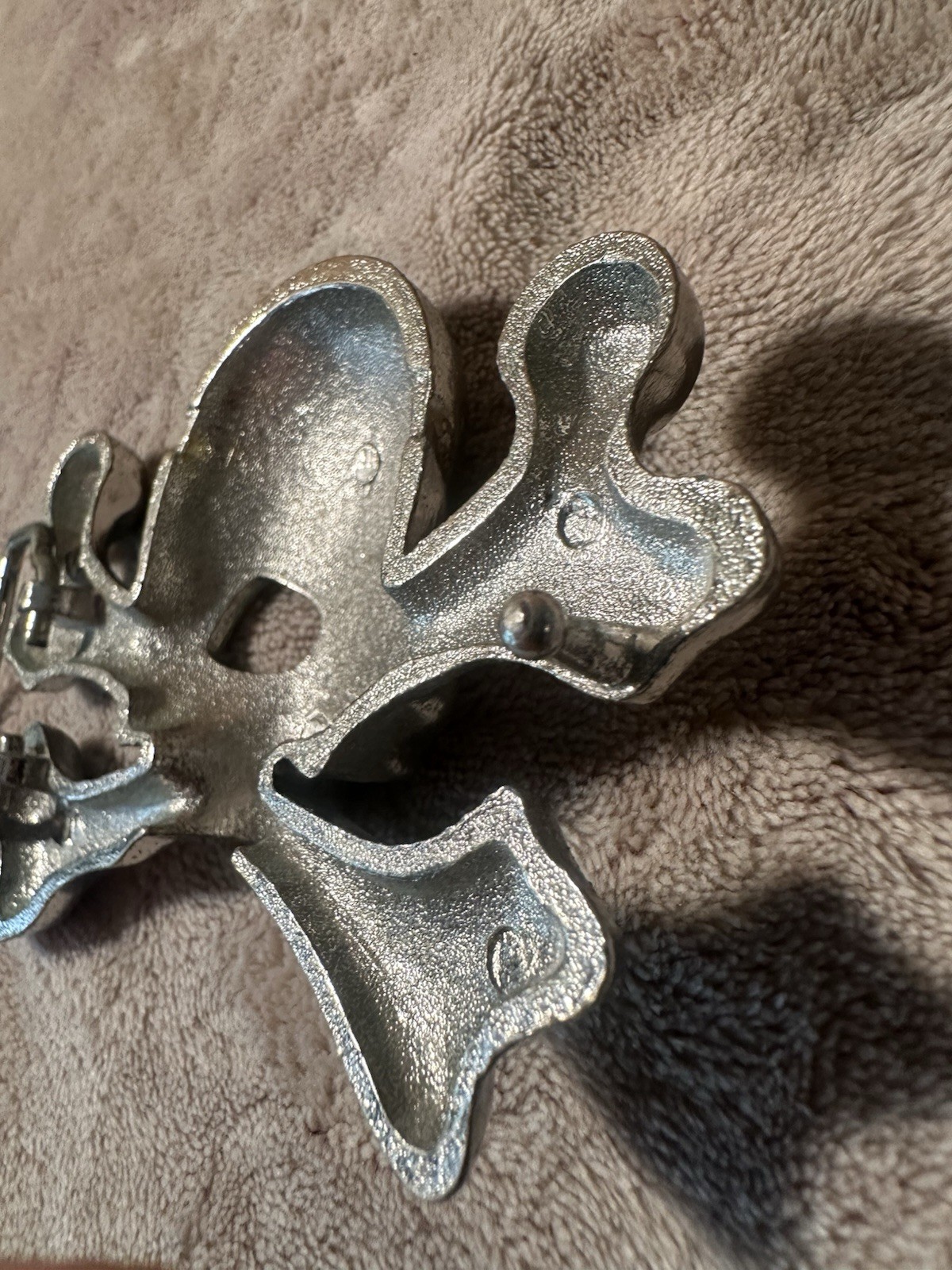 Men&rsquo;s Skull & Crossbones Western Metal Belt Buckle, Silver Tone, 1.5 in