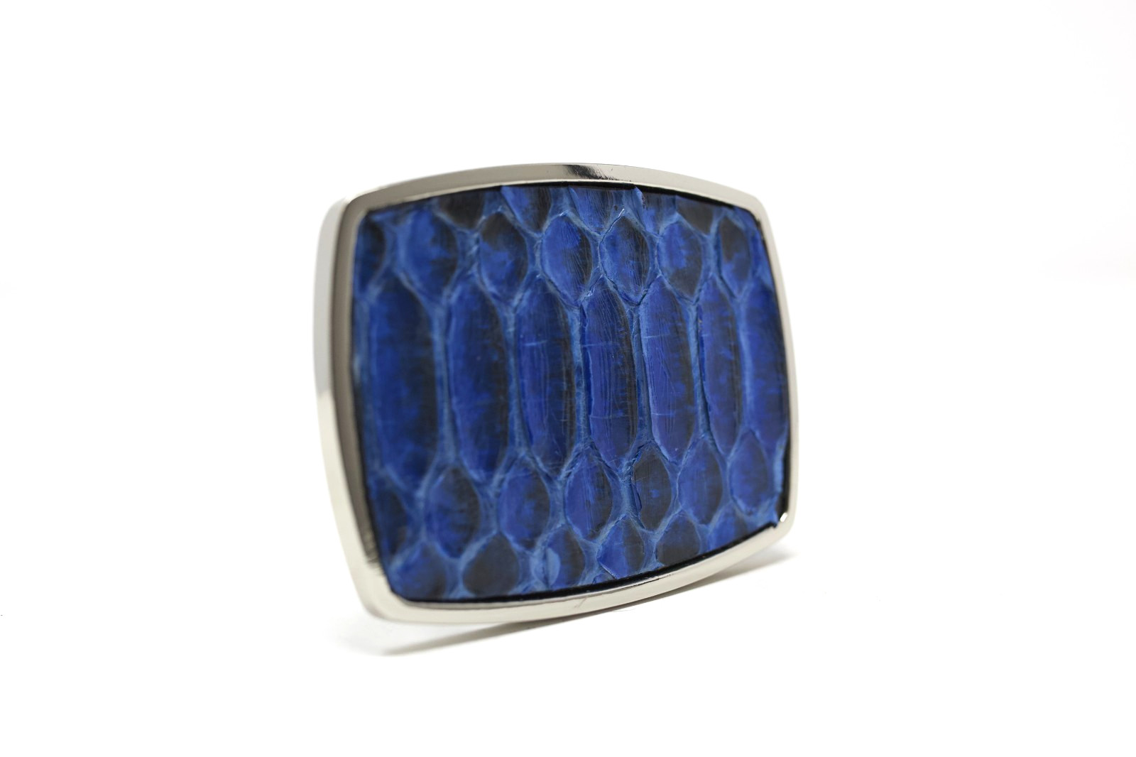 Python Snake Belt Buckle, Exotic Belt Buckle, ( 1.5 ») Removable Western Buckle