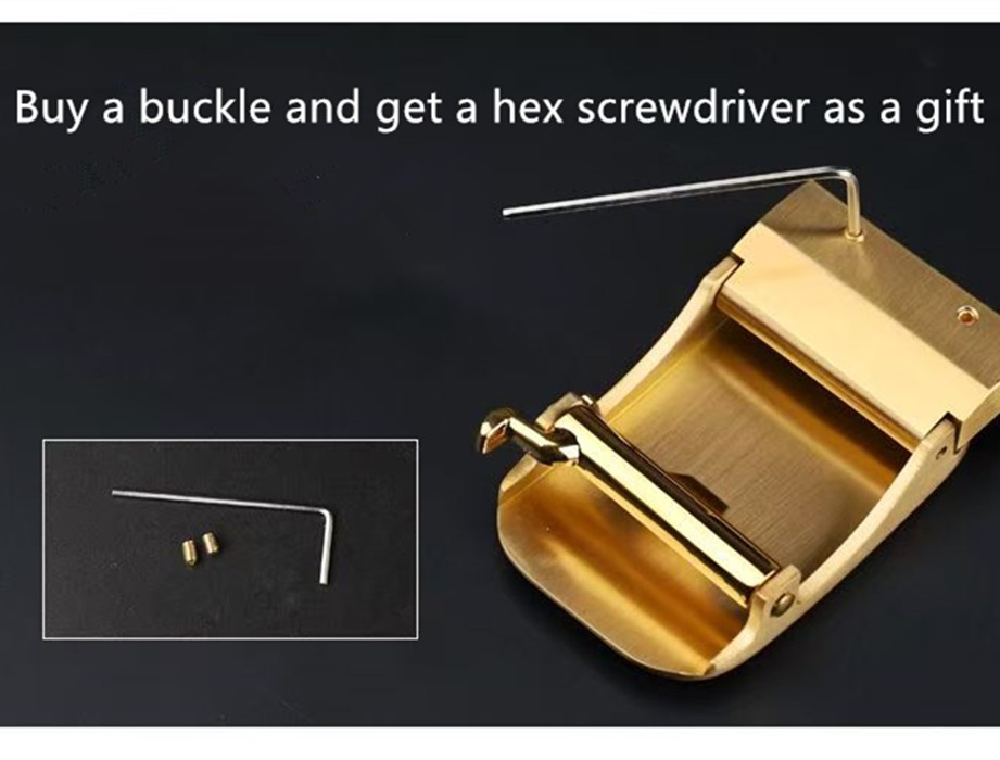 Men&rsquo;s automatic buckle belt buckle head pure copper men&rsquo;s belt head 3.5cm