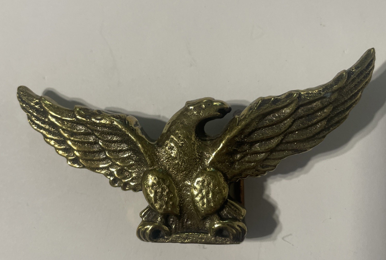 Vintage Eagle Belt Buckle Brass Biker Western Americana Unbranded