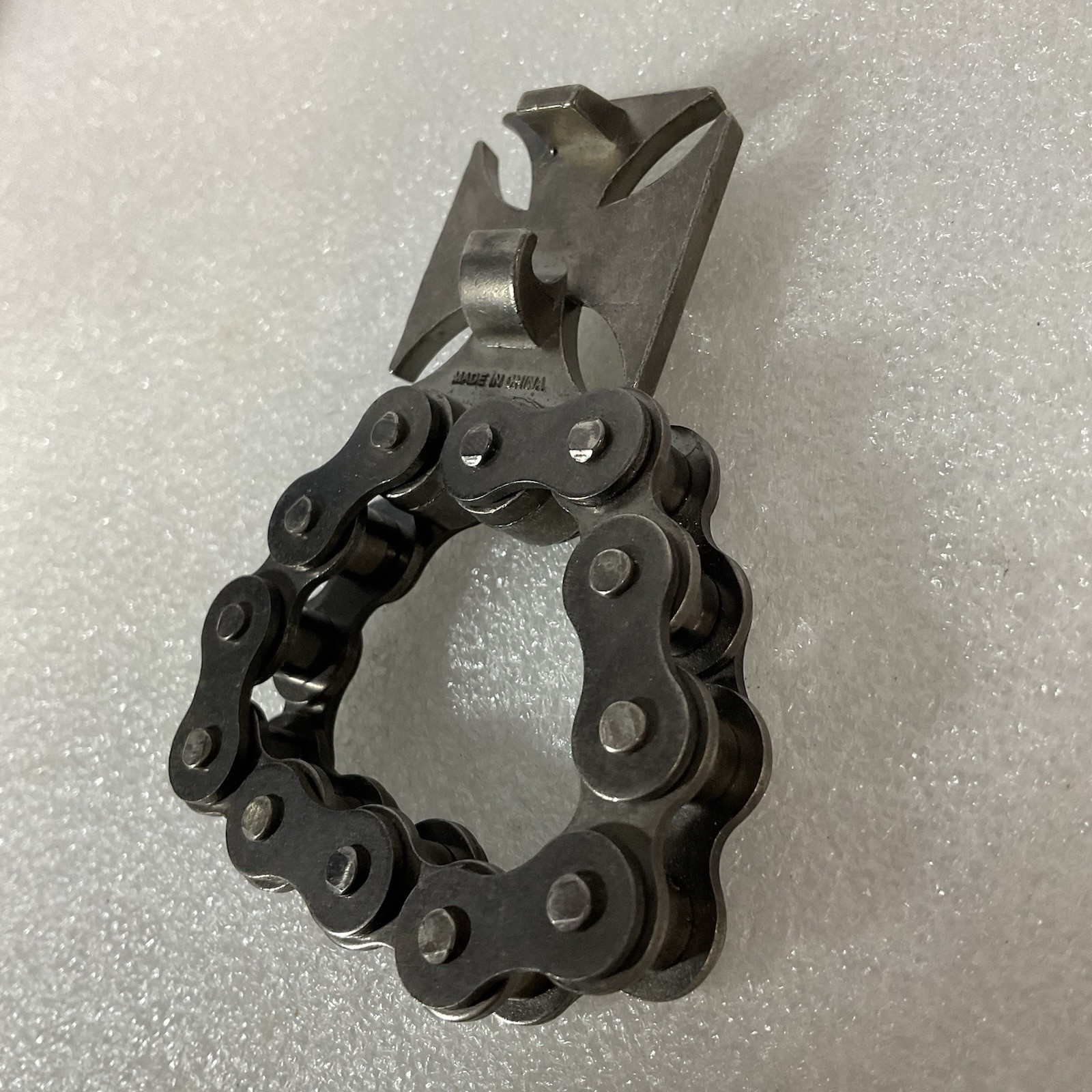West Coast Choppers Chain Belt Buckle Bottle Opener VGC Metal Biker Style