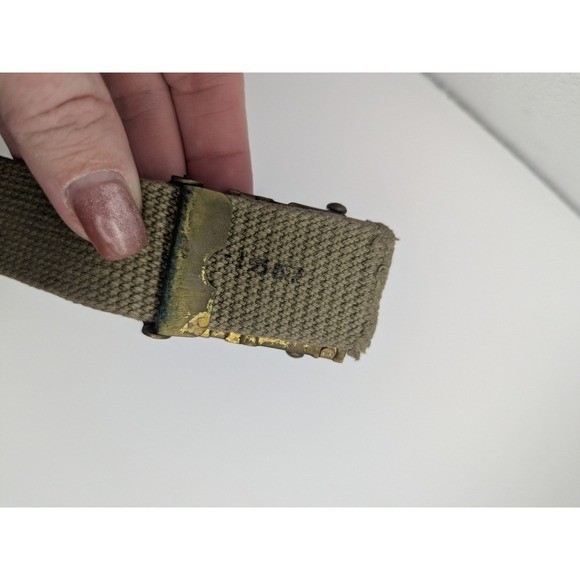 3 Vintage 1950s Air Force USAF Military Belts Solid Brass Buckle B1667