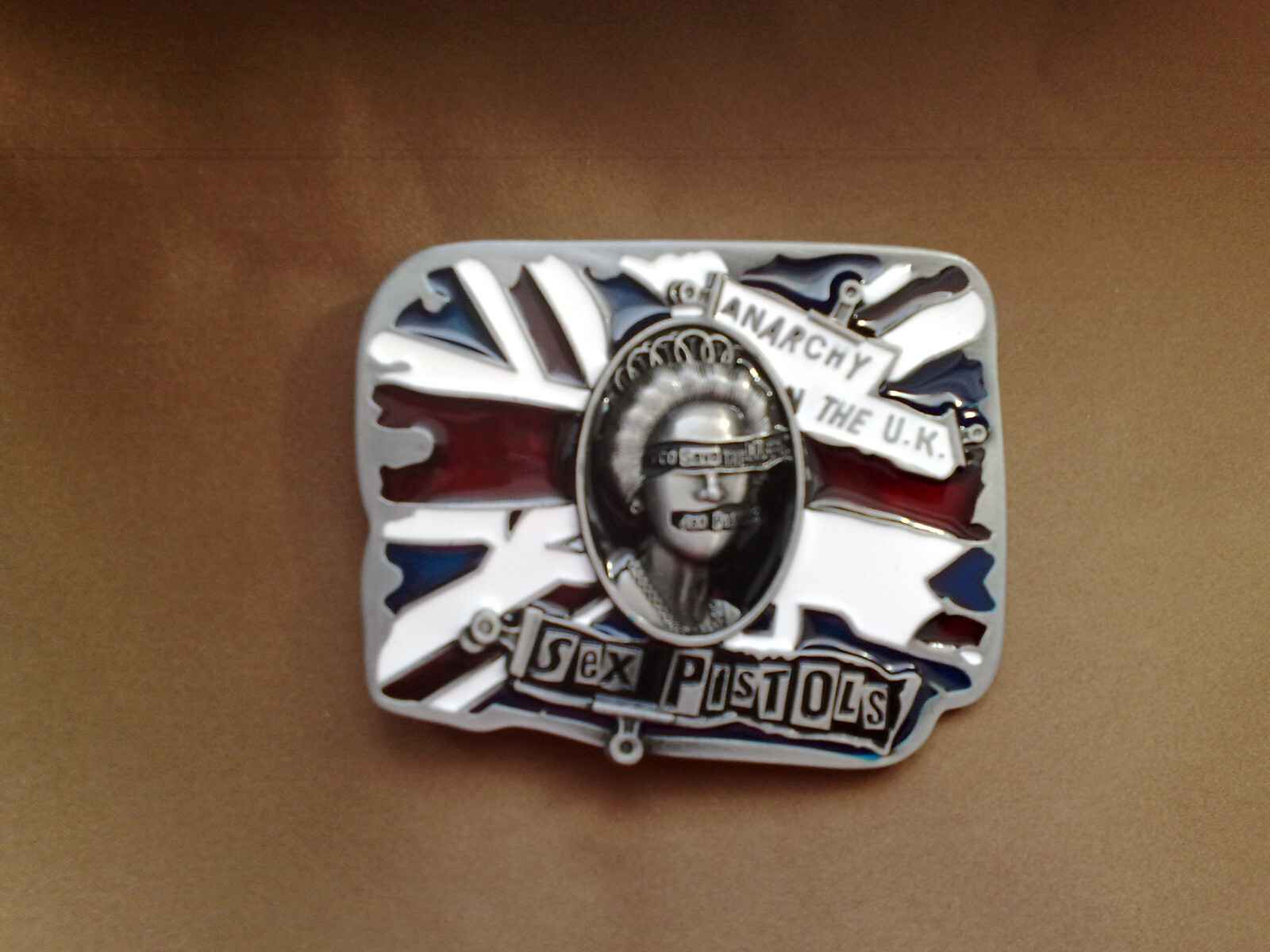 Sex Pistols, Anarchy in the U.K., belt buckle, buckle, removable clasp