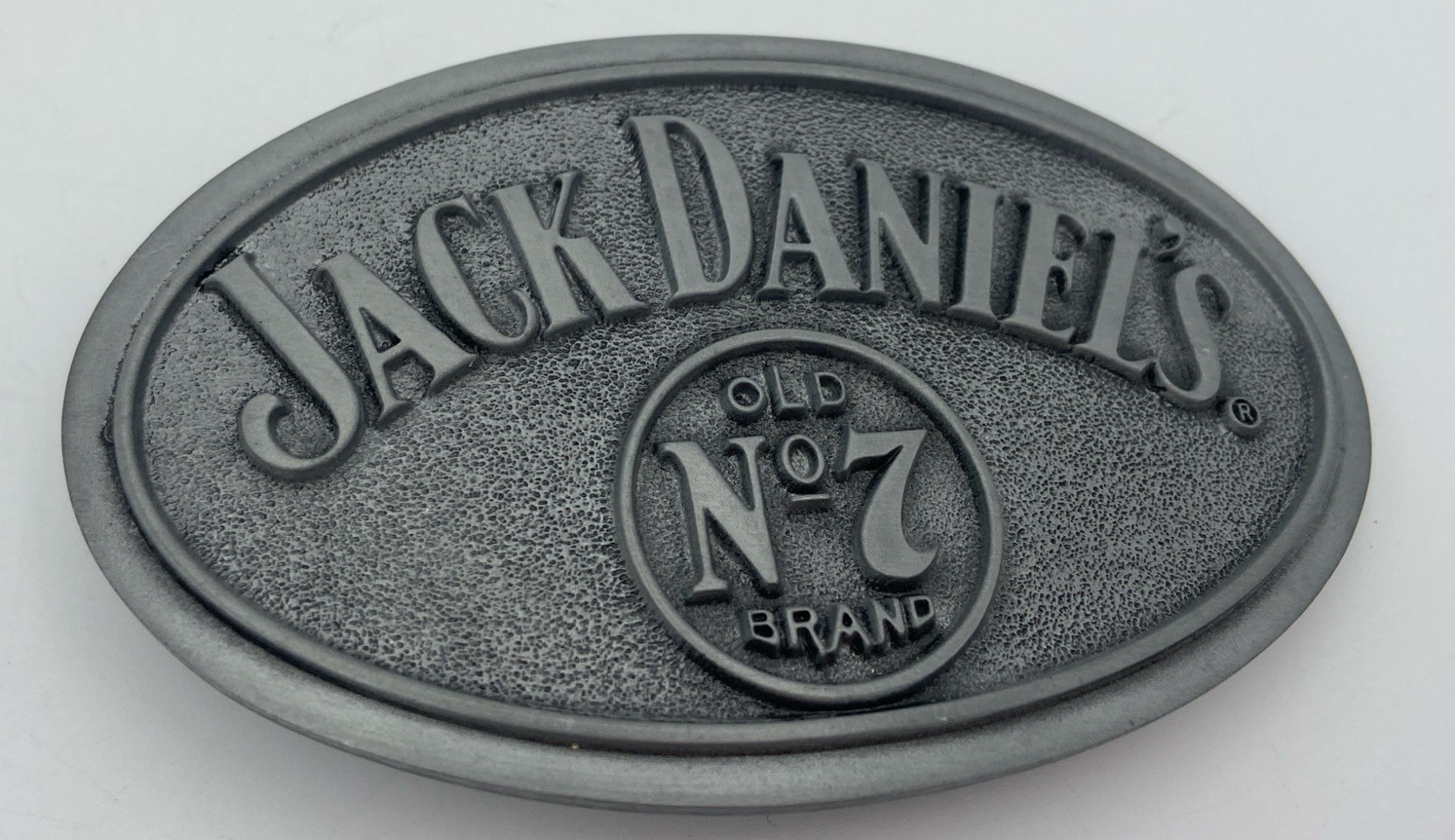 Vintage Jack Daniels Old No. 7 Whiskey Belt Buckle 2008 Silver tone