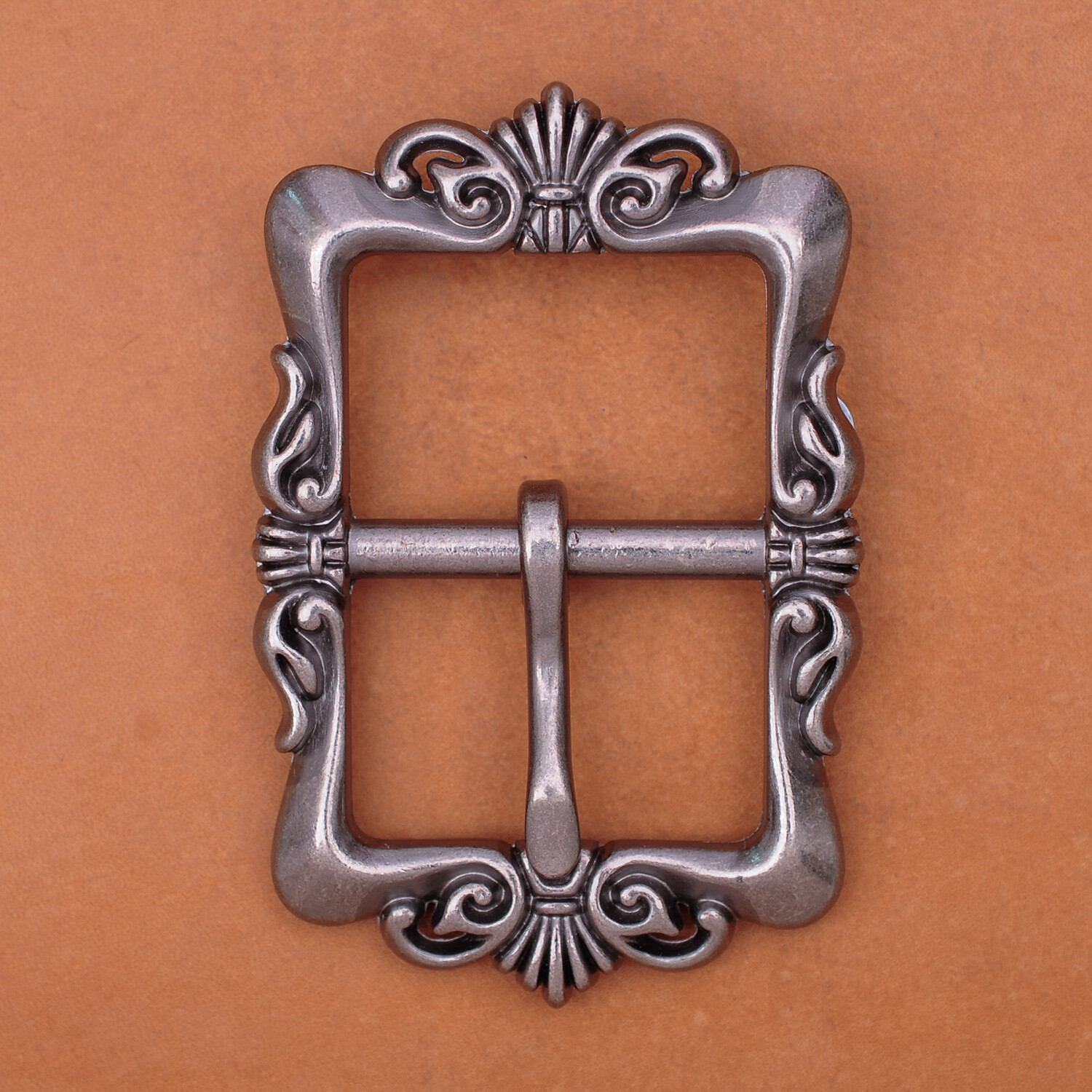 Heavy Duty Flower Pin Center Bar Belt Buckle for Leather Belt Fit 33mm Strap