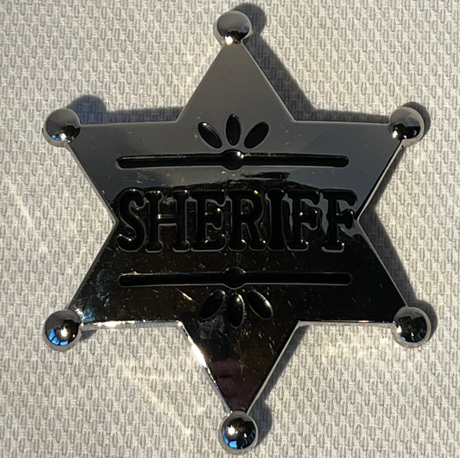 Silver Sheriff Badge Belt Buckle Western Style Belt Buckle