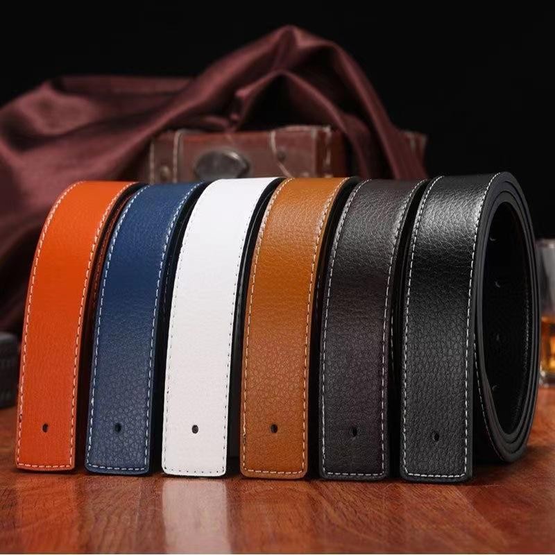 Luxury 38mm Replacement Belt Genuine Leather Mens Reversible Strap for H Buckle✨