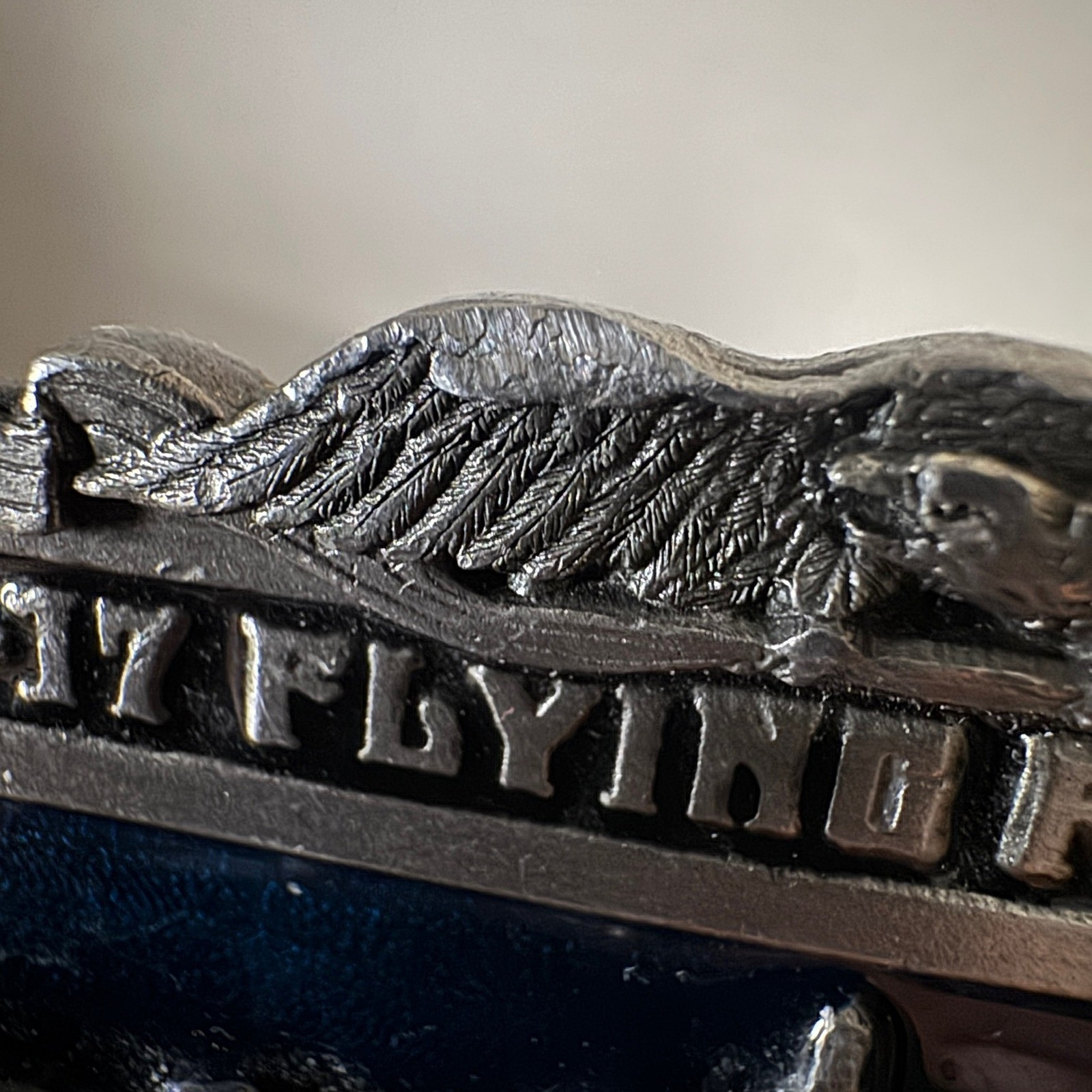 Vintage 1985 B-17 Flying Fortress 50th Anniversary Belt Buckle Limited Edition