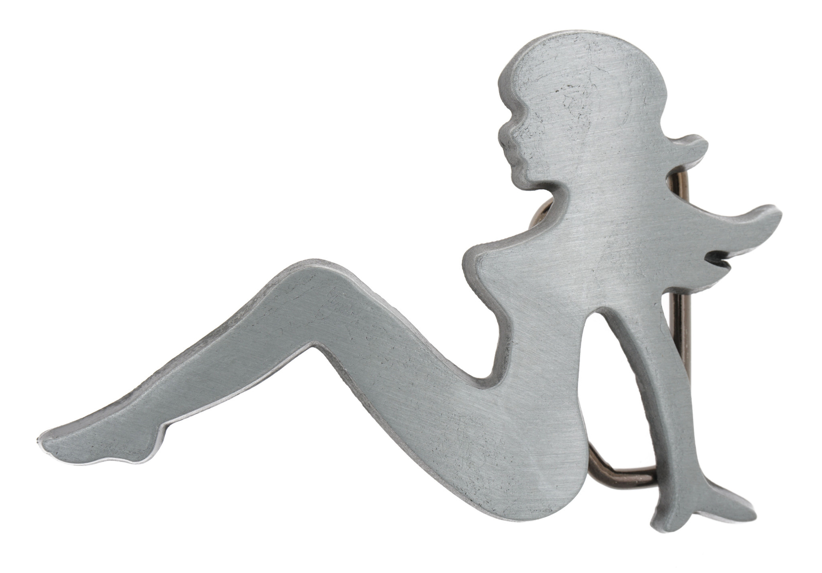 Mud Flap Girl Cut Out Trucker Metal Belt Buckle