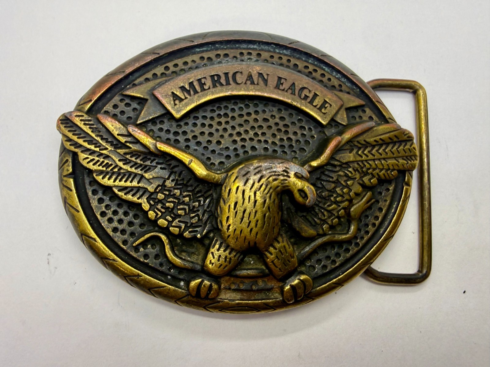 American Eagle Outfitters Spreading Wings Engraved Advertising Promo Belt Buckle
