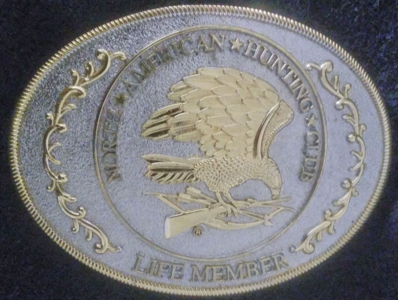 BELT BUCKLE NAHC North American Hunting Club WESTERN NRA. Beautiful.