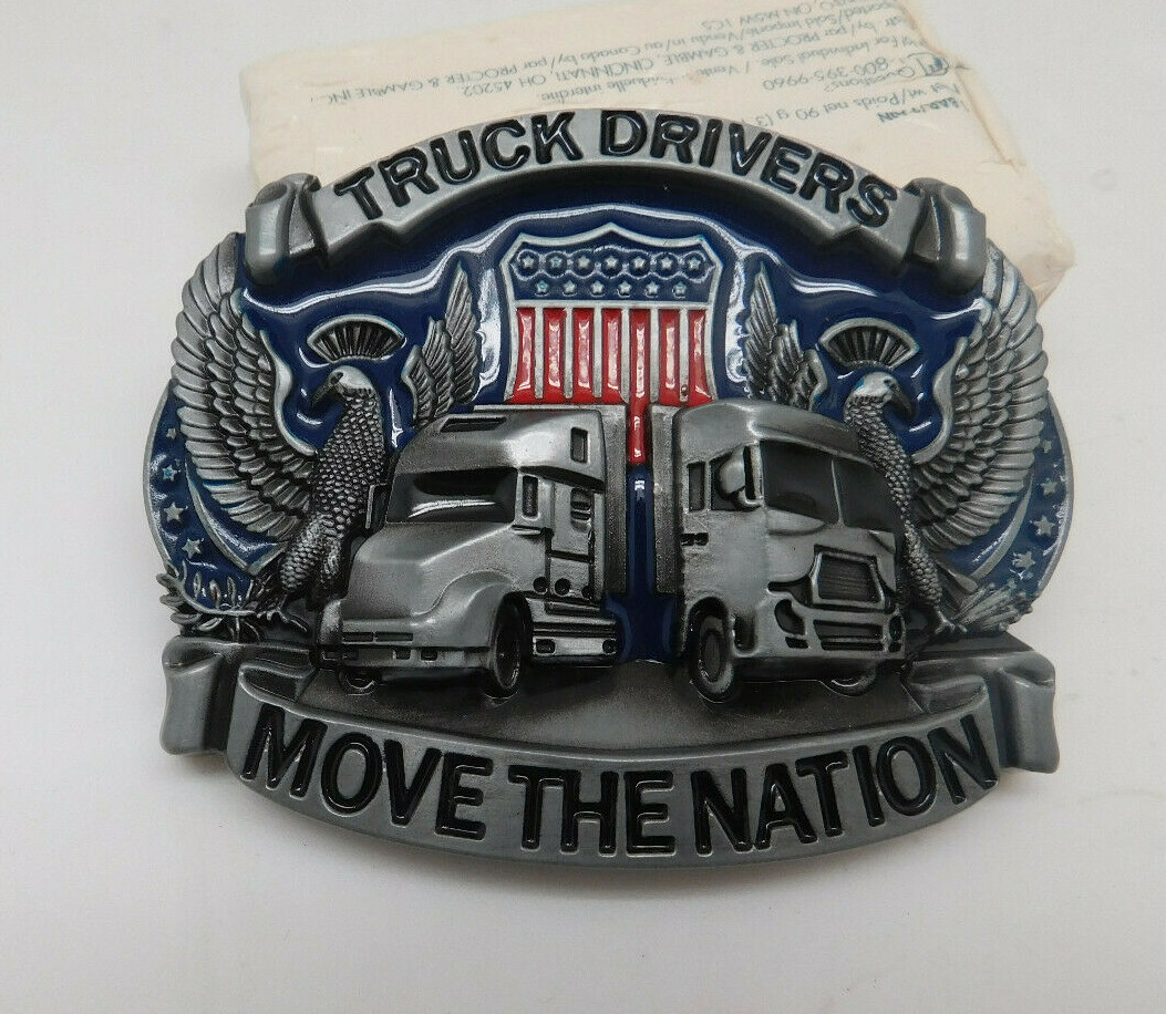 BB7 new TRUCK DRIVERS MOVE THE NATION Metal BELT Buckle