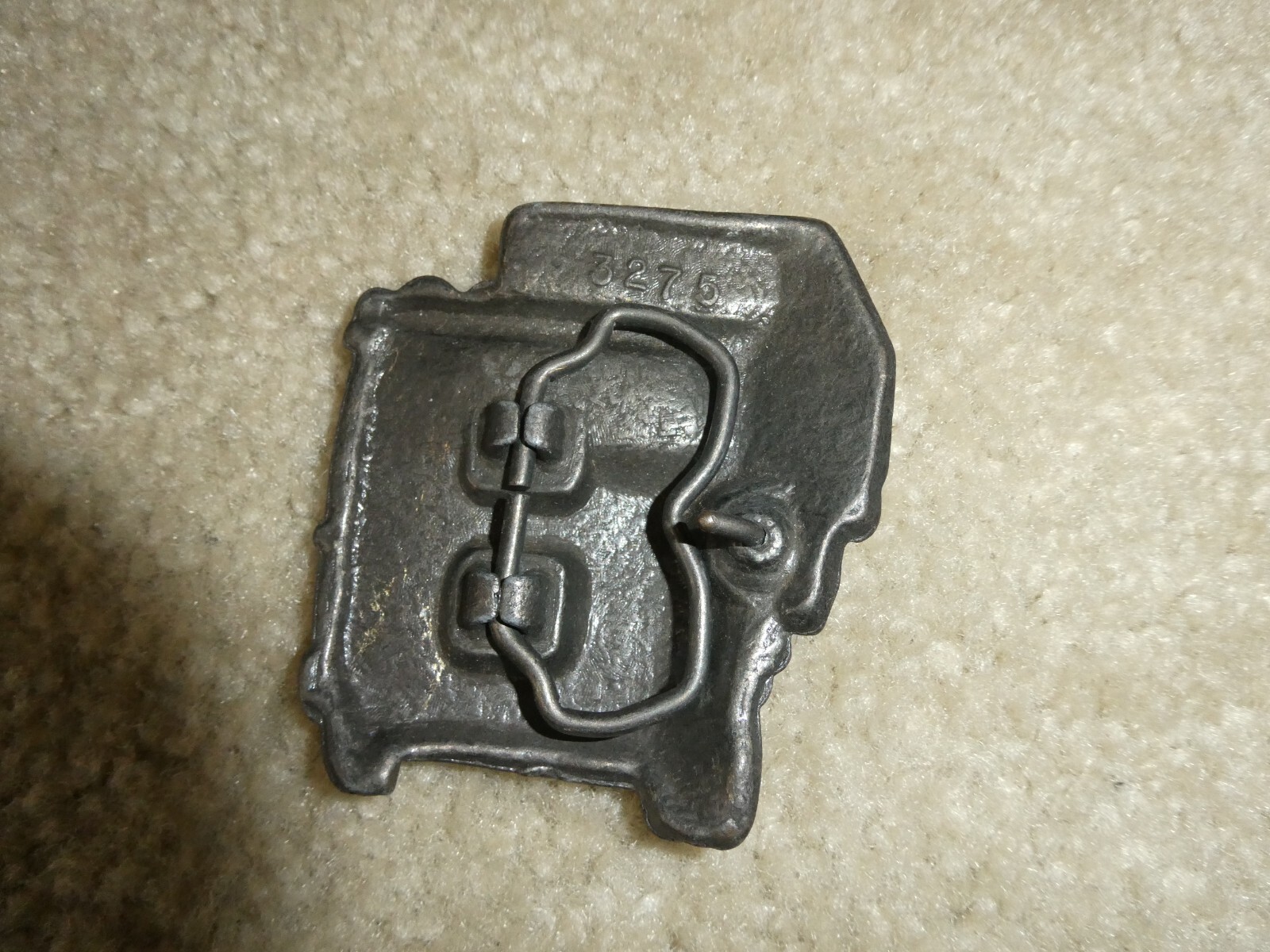 Vintage 1970s Brass Tractor Trailer Truck Belt Buckle 2 3/4&Prime; Wide