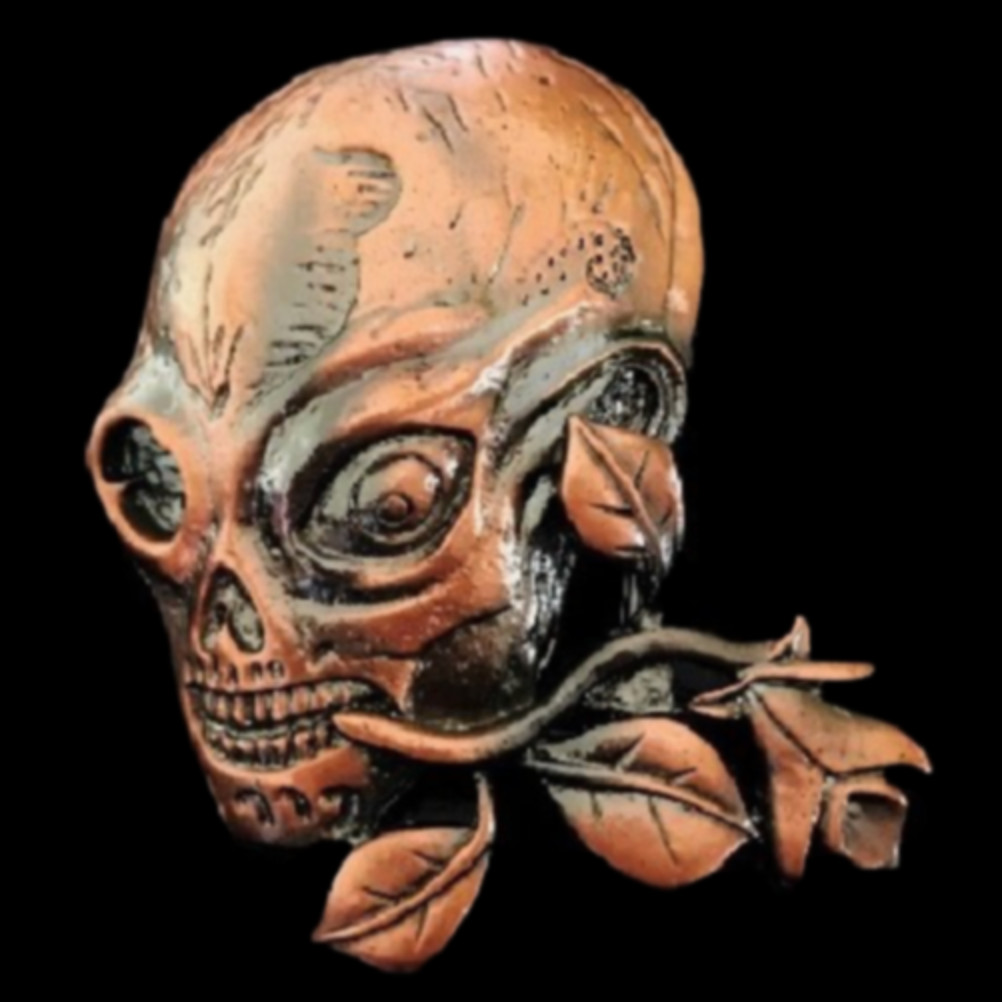 Skull Rose Belt Buckle Buckles Boucle de Ceinture