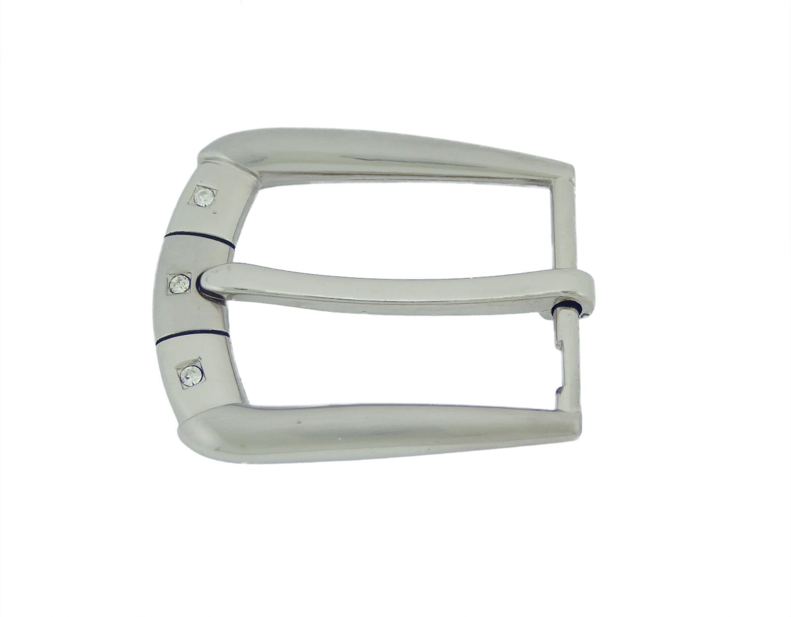 Pin Belt Buckles for Men&rsquo;s Fits 1.25″ inch 32 mm Jeans Belt Silver Iced Style