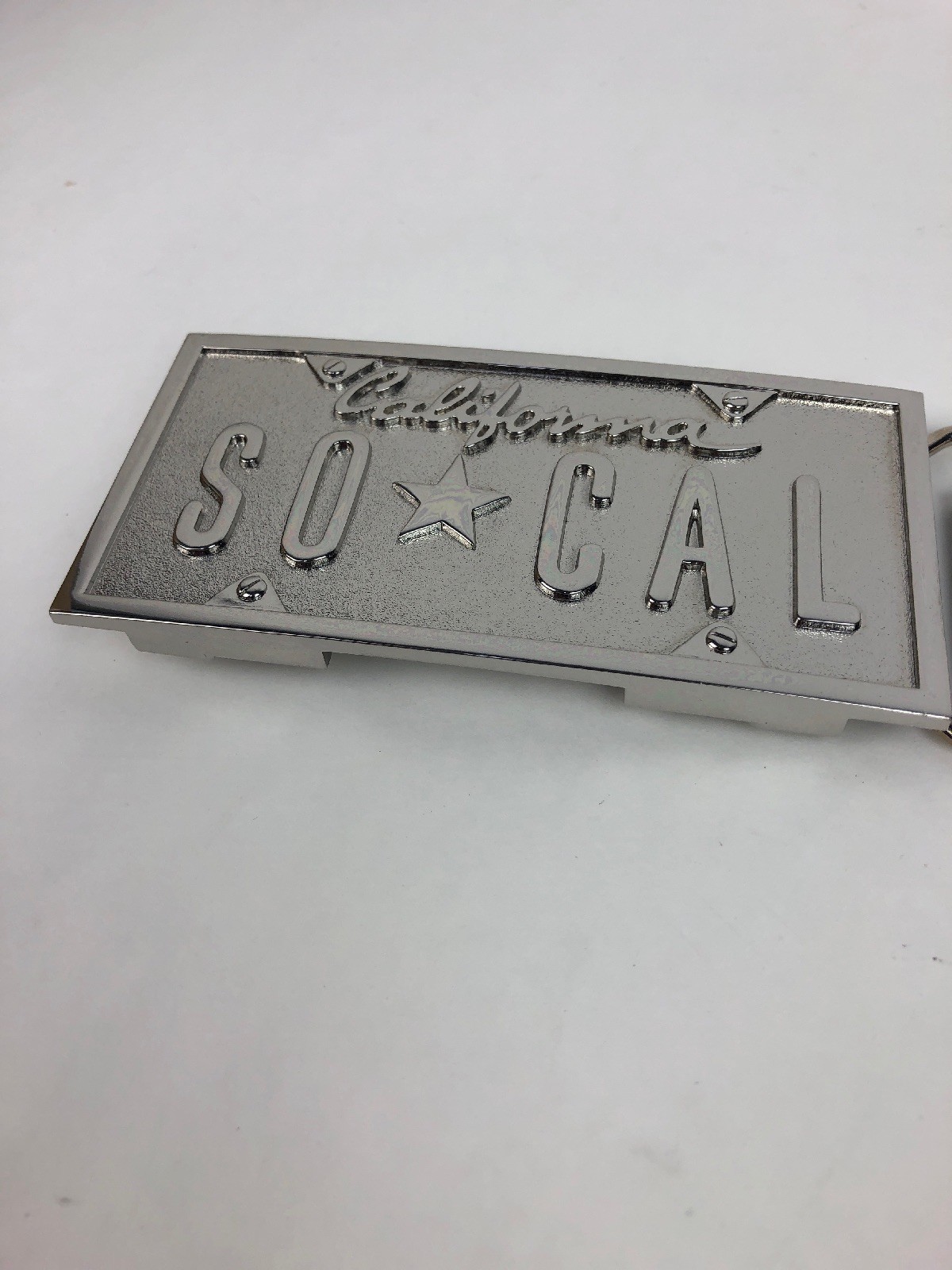 No Fear XB021 Southern California SO * CAL Sliver CHROME belt buckle – FSTSHP