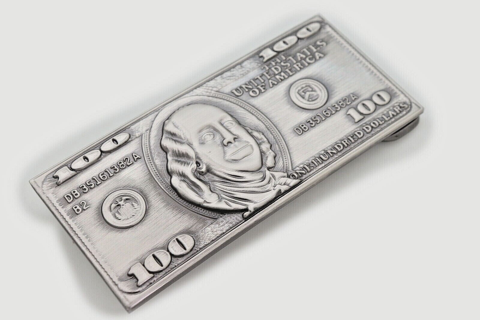 Money $100 Bill Dollar Sign Belt Buckle Cosplay Halloween Costume Party New Men