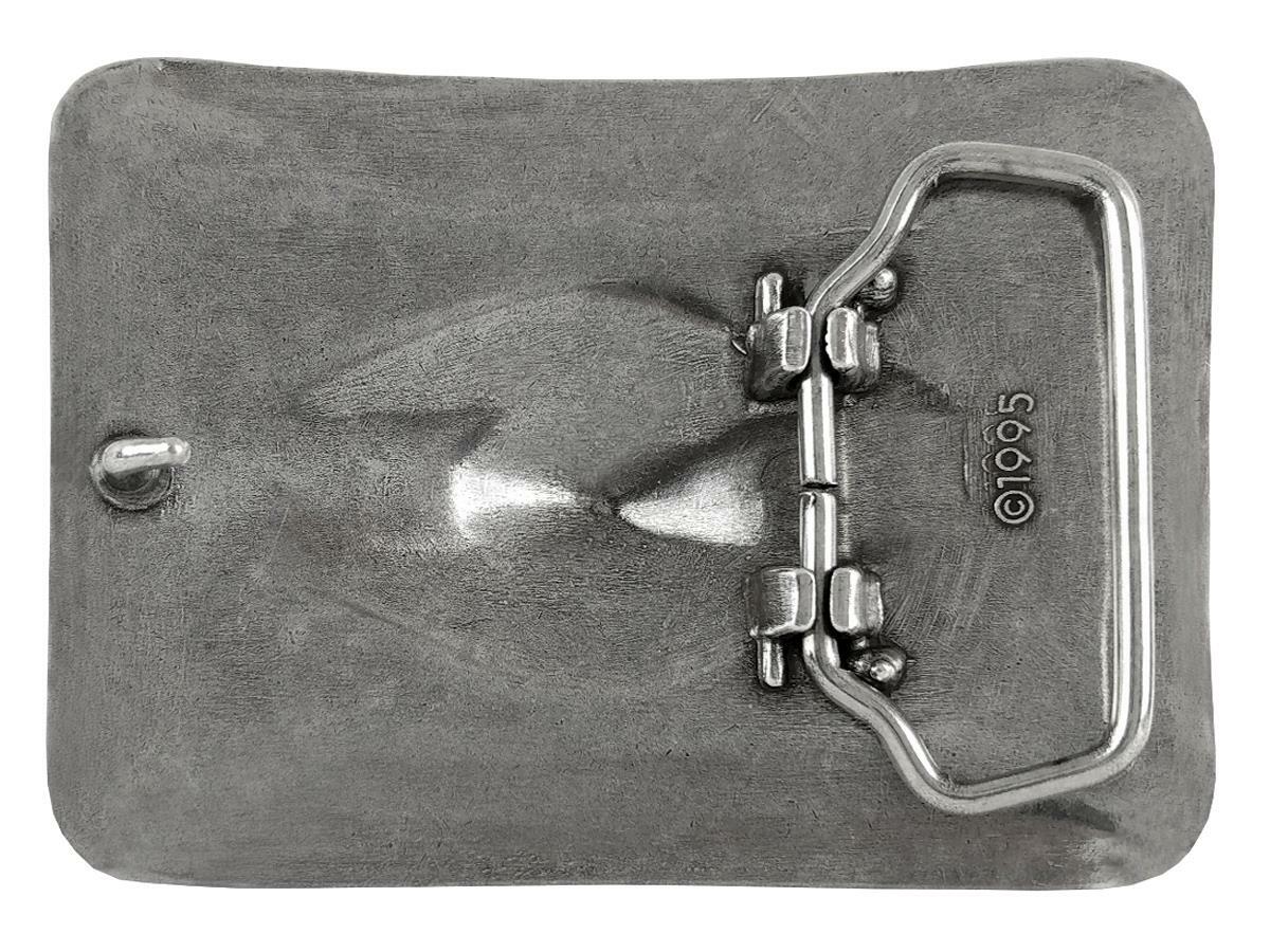 American Southwest Design Sterling Silver Plated Western Belt Buckle