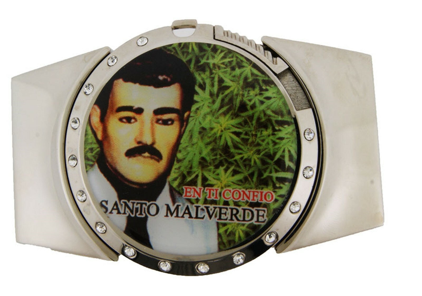 MALVERDE Belt Buckle Hecho en Sinaloa Mexican Flag Rodeo Western Cowboy Classic