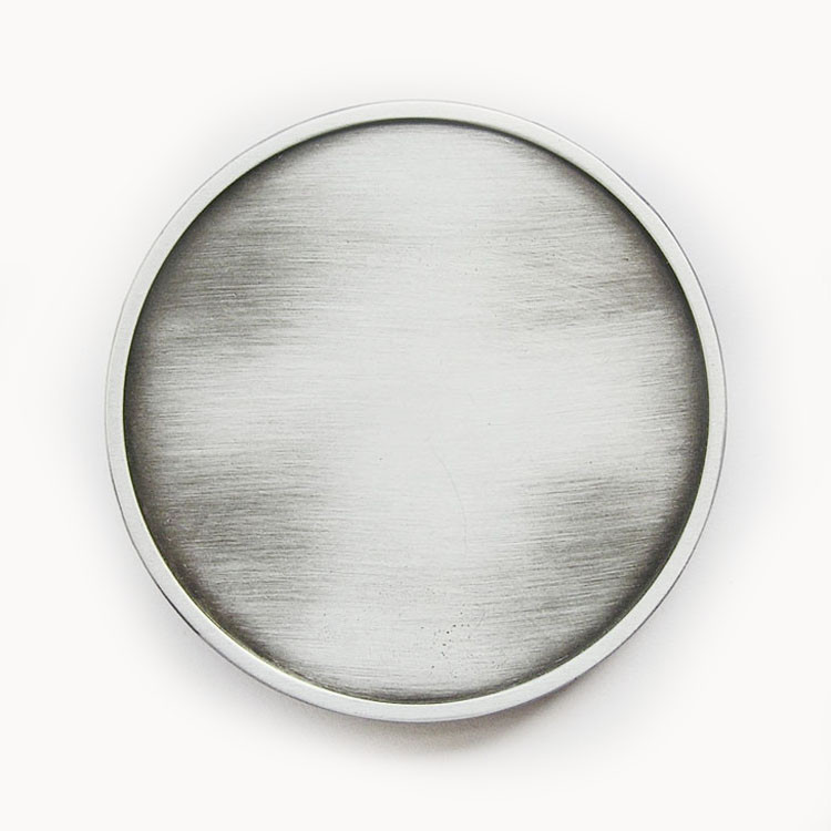 Antique Brushed Silver Round Blank Belt Buckle for Engraving also Stock in US